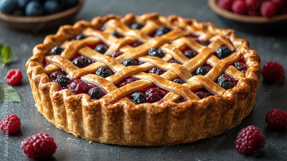 pie with berries isolated,studio background pie with berries isolated,studio background