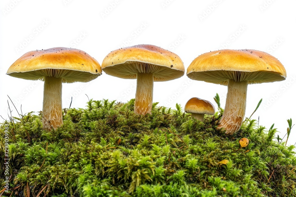 Boletus edulis mushrooms on a white background Boletus edulis mushrooms on a white background