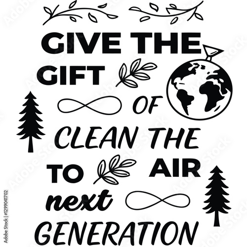 A collection of air pollution awareness vector t-shirt designs featuring powerful messages, environmental quotes, and elegant typography. Perfect for creating eco-friendly apparel, sublimation prints,