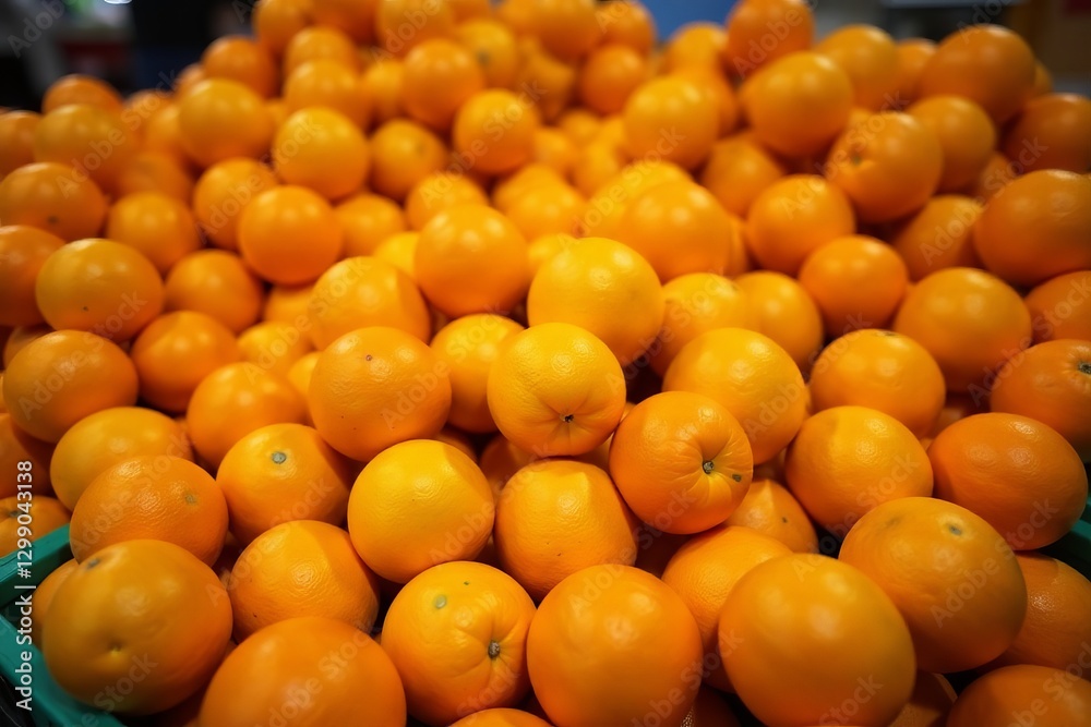 Fresh oranges arranged neatly in a market stall, fruits, healthy Fresh oranges arranged neatly in a market stall, fruits, healthy