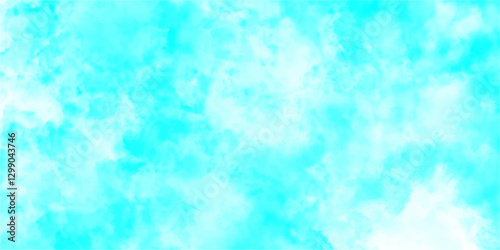 Fiery Sky-Blue Abstract Background with Black Accents Perfect for Posters Banners and Decorative Wallpapers. Turquoise spotted background as painted by paints. Vector background.