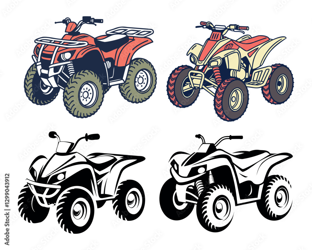 Fototapeta premium ATV icon set