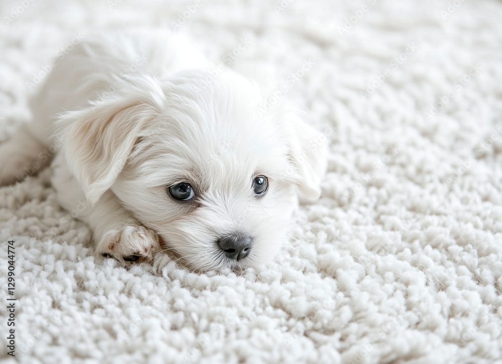 Cute Maltese puppy playing on a white carpet, soft focus, high-resolution photography, with insanely detailed and intricate, sharp details. Cute Maltese puppy playing on a white carpet, soft focus, high-resolution photography, with insanely detailed and intricate, sharp details.
