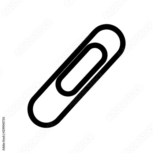 paper clip isolated on white