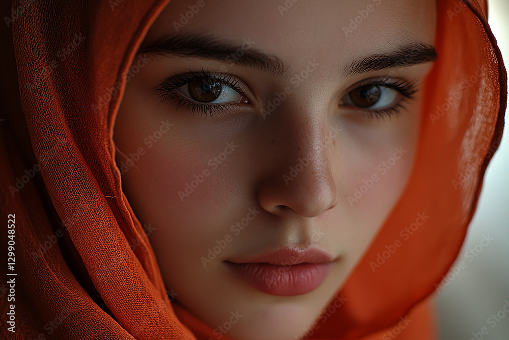 Fototapeta premium Middle Eastern Arab beauty close-up