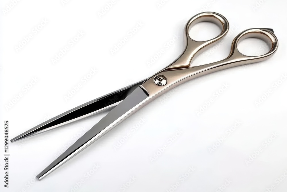 Scissors positioned on a pure white canvas. Scissors positioned on a pure white canvas.