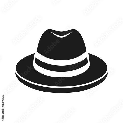 black hat isolated on white