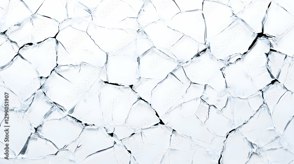Abstract Digital Illustration Of A Cracked Icy Surface With White And Blue Hues And Angular Fractures Abstract Digital Illustration Of A Cracked Icy Surface With White And Blue Hues And Angular Fractures