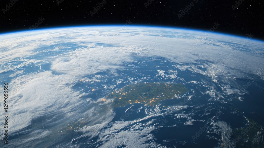 Fototapeta premium Exploring earth's beauty aerial view of our planet space landscape cosmic perspective environmental wonders