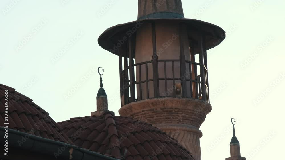 The minaret of the new mosque in Adana draws attention with its balcony ...