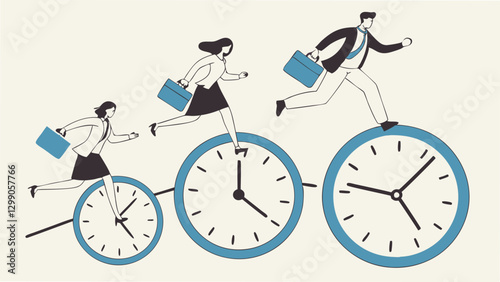 Racing Against Time: The Businessman's Pursuit of Success

