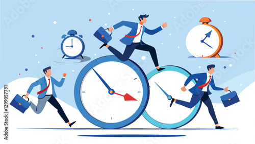 Racing Against Time: The Businessman's Pursuit of Success

