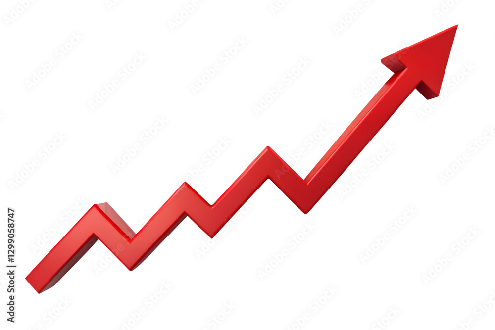 Red Arrow Graph. Red Arrow Graph Showing Upward Trend Growth Chart Red Arrow Graph. Red Arrow Graph Showing Upward Trend Growth Chart