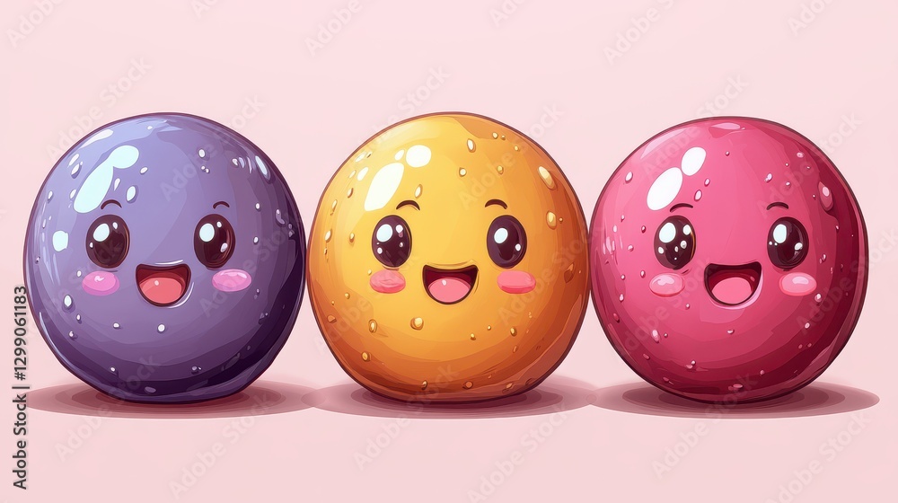 round chocolate coated balls isolated,cartoon round chocolate coated balls isolated,cartoon