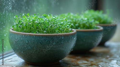 Wallpaper Mural Closeup Chaos Gardening Microgreens Torontodigital.ca