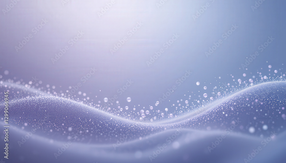 Soft waves of light and shimmering particles create serene atmosphere Soft waves of light and shimmering particles create serene atmosphere