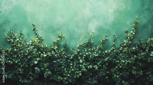 Emerald Green Vine Wall: A Lush Tapestry of Nature