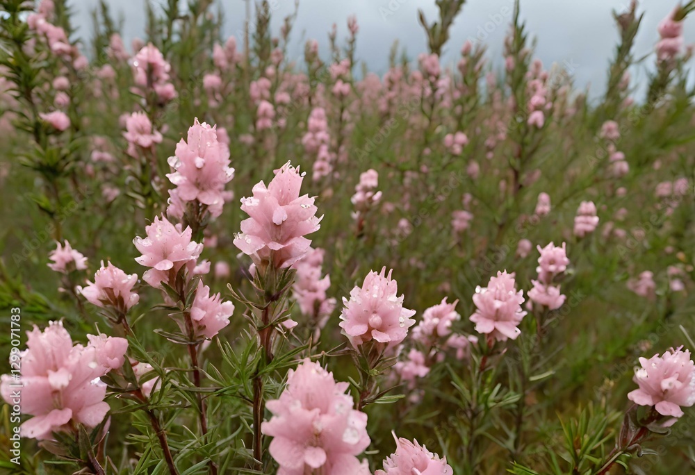 Obraz premium pink flowers in the garden