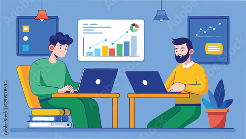 Modern Flat Style SEO Concept Illustration on Transparent Background
