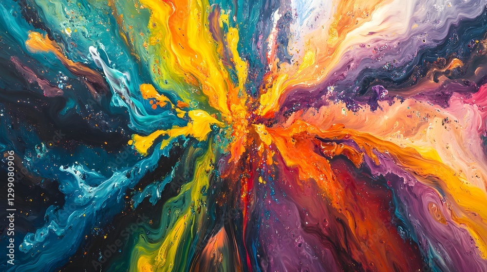 Dynamic Abstract Fluid Art Display Dynamic Abstract Fluid Art Display