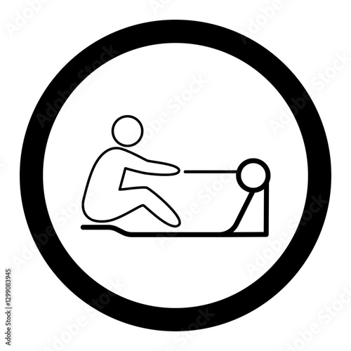Rowing Machine Workout Icon