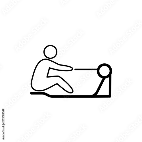 Rowing Machine Workout Icon