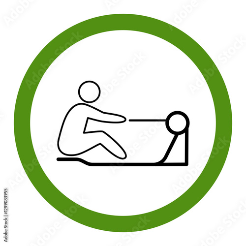 Rowing Machine Workout Icon