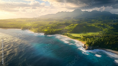 Saman Peninsula Dominican Republic Beach Landscape Picture