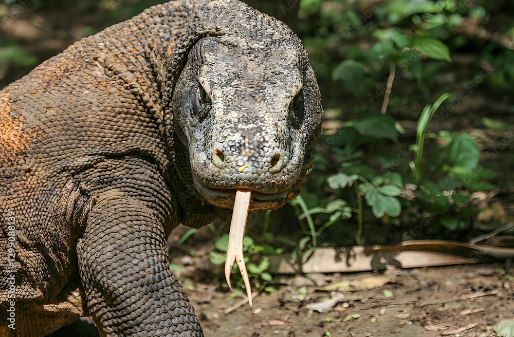 Obraz premium Komodo Dragon in Natural Habitat