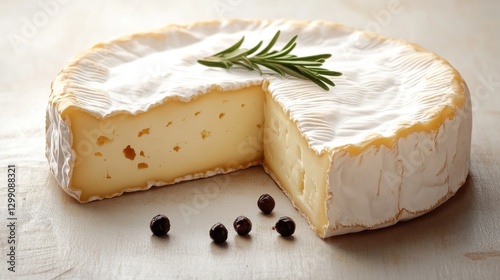 white soft brie cheese isolated,cartoon