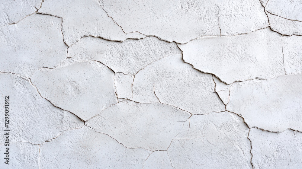 Obraz premium Detailed View of Brushed Concrete Wall with Rough Texture and Cracks