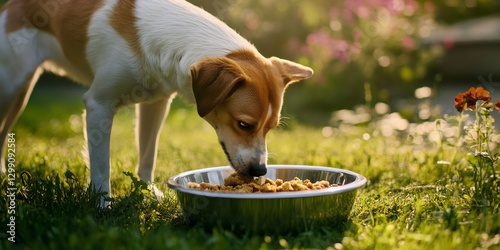 Wallpaper Mural dog eat food Torontodigital.ca