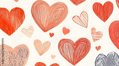 Seamless Heart Pattern for Romantic Celebrations