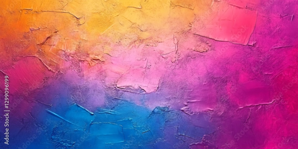 Vibrant impasto background creating colorful texture Vibrant impasto background creating colorful texture