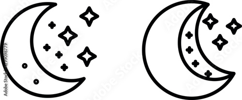 "Moon Phase Icon – Representation of Lunar Cycles, Celestial Motion, and Astronomical Beauty"