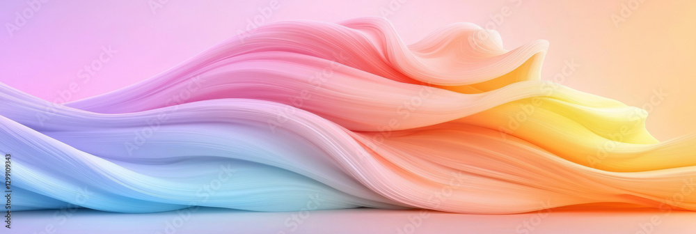 Painterly swirl of pastel arcs that turn neon at the edges, gentle transitions, refined minimal Painterly swirl of pastel arcs that turn neon at the edges, gentle transitions, refined minimal