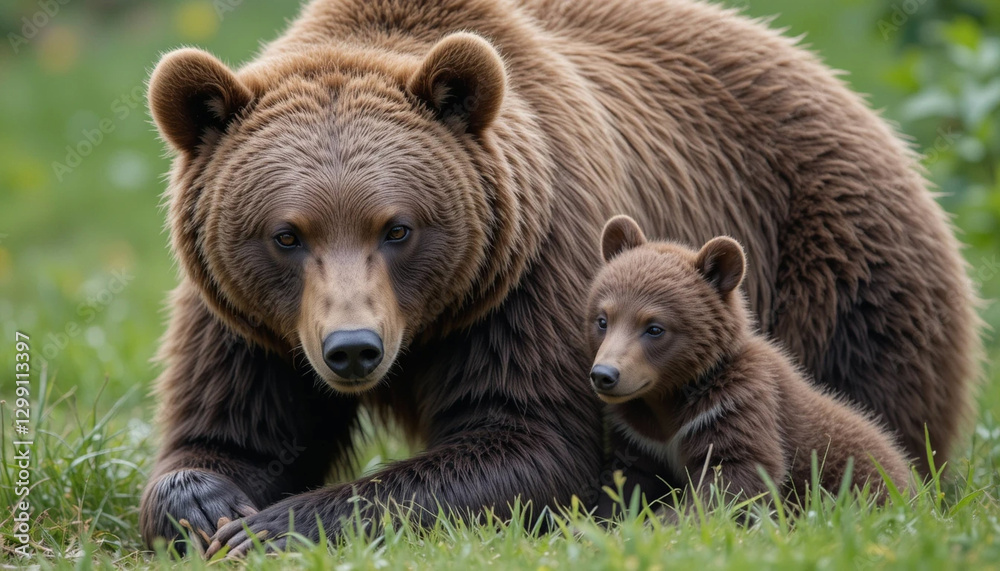 brown bear cub brown bear cub