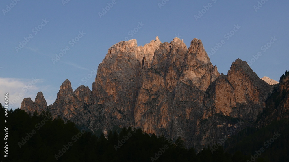 Obraz premium The Fassa Valley in the Dolomites (Trentino, northern Italy)