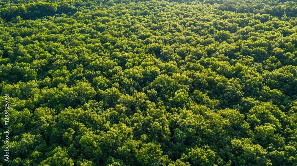 Obraz premium Aerial View of Lush Green Forest Canopy