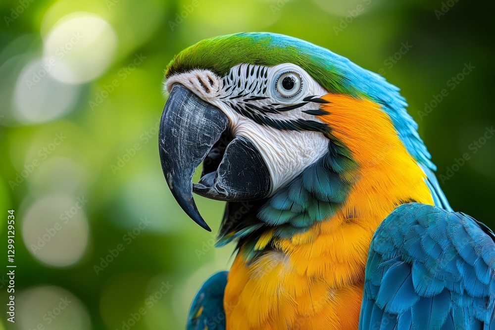 Fototapeta premium Blue-and-gold Macaw Portrait