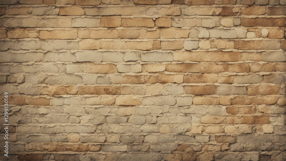Fototapeta premium Old brick wall. Abstract vintage retro brick wall pattern texture background. 