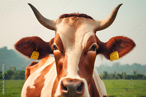 Obraz na płótnie Cow Isolated w salonie