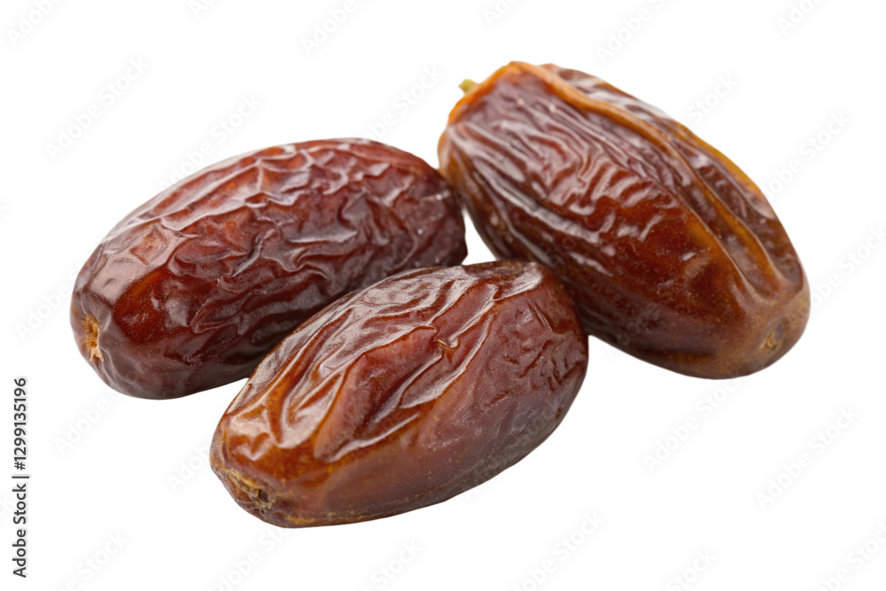 Fresh Medjool dry Dates, close-up, isolated on white background.
Fresh Medjool dry Dates, close-up, isolated on white background.