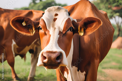Obraz na płótnie Cow Isolated w salonie