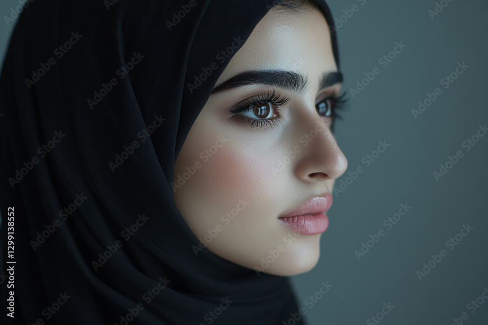 Middle Eastern Arab beauty close-up Middle Eastern Arab beauty close-up