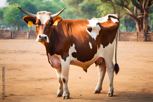 Obraz na płótnie Cow Isolated w salonie