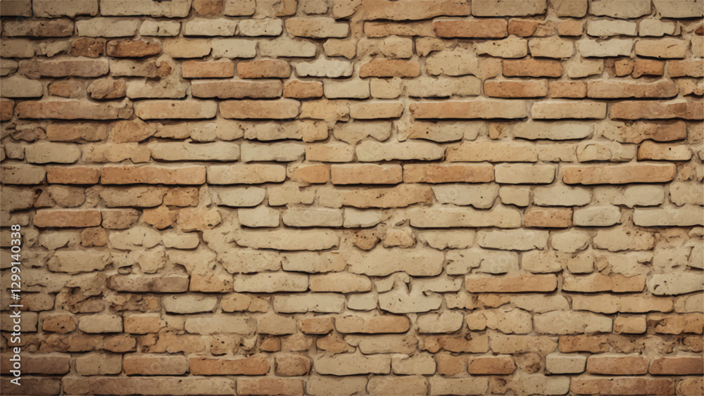 Obraz premium Old brick wall. Abstract vintage retro brick wall pattern texture background.