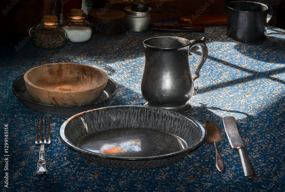 Dinner Place Setting in Window Light