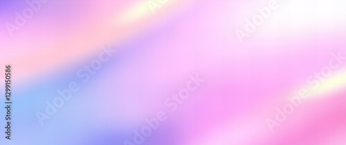 Abstract Pastel Gradient Background with Flowing Neon Light in Purple, Blue, Pink, and Yellow