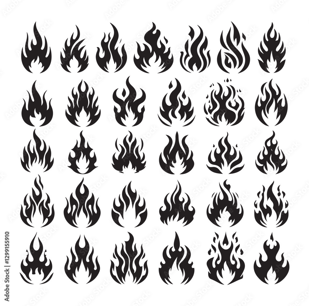 Naklejka premium This is fire icon vector illustration design 